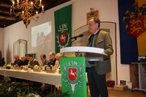 LJN-Präsident Helmut Dammann-Tamke bei seinen jagdpolitischen Ausführungen