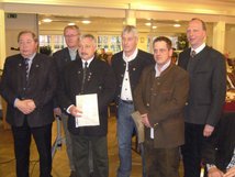 von links: KJM E. Kreye, Heiner Pörtner, Gerd Kummutat, Enno Kuhlmann, Oliver Kolbe, Vorsitzender Karl-Wilhelm Jacobi