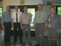 Kreismeister mit 1209 Punkten die Herren: Heidenreich, Kramer, Hempelmann, Dr. Behrens, Möllmann und Müller.