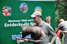 Gerrit Meyer bei der Vorbereitung der Ferienpassaktion
