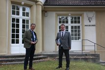 LJN-Präsident Helmut Dammann-Tamke (li.) mit dem Parlamentarischen Staatssekretär aus dem BMEL, Hans-Joachim Fuchtel  (re.)