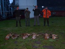 Strecke verblasen und Jagd vorbei.
