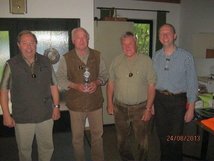 Beste Senioren im Kreis: Friedhelm Schönhoff, Albert Stahl, Eckard Nappe, Hans Wilke, Erich Kreye und Horst Hullmann!